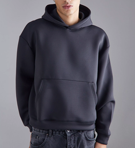 เสื้อฮู้ดดี้ยูนิเซ็กซ์ ผ้าฝ้าย โพลีเอสเตอร์ อีลาสเทน ทรงโอเวอร์ไซส์ บ็อกซี่  แบบเรียบ  สำหรับผู้ชาย คุณภาพสูง - Product Image 6