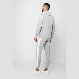 Conjunto Deportivo Unisex Gris con Capucha, Transpirable, de Secado Rápido, Manga Larga, Color Sólido, Poliéster/Spandex, Sudadera y Pantalones, Corte Regular - Product Image 4