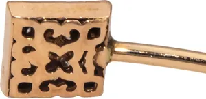 กำไลข้อมือทองคำ 14k โรสโกลด์ประดับเพชรทรงกลมปลายปิรามิด 0.40 กะรัต - Product Image 2