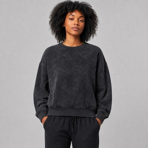 Sweat-shirts délavés pour femmes, best-sellers, nouvelle collection, vêtements de mode confortables pour femmes, OEM - Product Image 1