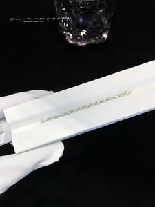 18K Gold Plated Tennis <b>Bracelet</b> IGI Certified Black <b>White</b> Diamonds Brilliant Cut Hip Hop Style Unisex Engagement Wedding Party - Product Image 4