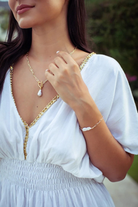 Vestido Maxi Boho Blanco con Cuello en V, Manga Corta, Dobladillo Asimétrico, Ajuste Holgado, Cintura Elástica, Verano, Casual, Transparente, 100% Algodón Tejido, Color Sólido - Product Image 2