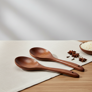 Cuchara de Té de Madera Hecha a Mano, Ecológica, No Tóxica, con Mango Corto, Capacidad de 30 ml, Regalo Empresarial, Utensilio de Cocina, Suministro al por Mayor - Product Image 2