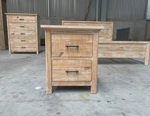 Ensemble de meubles de chambre à coucher en bois personnalisable en matériau MDF avec fonctions de rangement pour la maison, la ferme, l'hôtel et le salon - Product Image 1