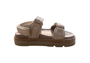 Straw Weave Synthetic Strap Anti-Slippery Flat <b>Sandals</b> Open Toe Platform EVA Sole Breathable Summer Women's Shoes - Product Image 5