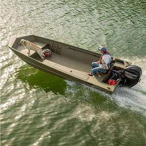 Bateau de pêche à fond plat en aluminium à coque en V de 10 à 12 pieds avec console latérale pour sports nautiques – Vente en gros au meilleur prix - Product Image 1