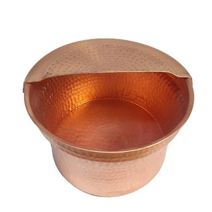 Bañera Portátil de Cobre para Pedicura, Spa, Masaje y Cuidado de Pies, Tazón para Remojar, Lavabo, Caldero - Product Image 1