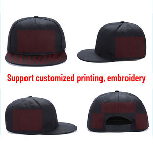 Factory Wholesale <b>Plain</b> Snapback <b>Caps</b> Custom Logo Embroidery 6 Panel Street Style Popular Blank Flat Brim <b>Cap</b> - Product Image 5
