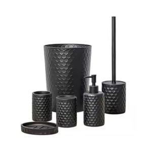 Juego de Accesorios de Baño de Lujo, Portarrollos de Papel Metálico, Dispensador de Jabón, Portacepillos de Dientes, Cubo de Basura - Product Image 1