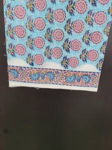 Tissu en coton tricoté écologique imprimé à la main, motif Mughal Butta, large, pour robes et couture pour enfants et femmes, idéal comme cadeau - Product Image 5