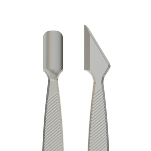 Pousse-ongles plat CLASSIC 10 TYPE 1 arrondi étroit PC-101 en acier inoxydable japonais pour soins des ongles - Product Image 3