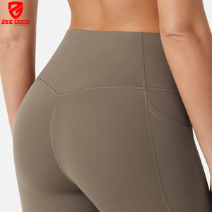 Wholesale High Waist Pants Scrunch Butt <b>Leggings</b> Women Scrunch Sports Gym V Shape Yoga Tight Fitness <b>Flared</b> <b>Leggings</b> - Product Image 4