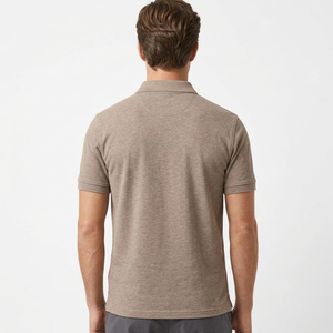 Camiseta Polo de Manga Corta para Hombre, de Alta Calidad, de Algodón Jersey, Sólida, Transpirable, Informal, con Botones al Frente, con Logotipo Personalizado - Product Image 5