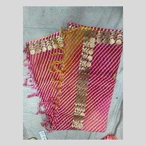 Kota Doria Dupatta With Work Bandhej Print Dupatta 2.40 Mètre Taille Libre Cadeau de Mariage Cadeau de Retour - Product Image 6