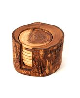 Sous-verre en bois de qualité supérieure, moderne et respectueux de l'environnement, avec support, artisanat indien ARIF HANDICRAFT, pour tasses à café et à thé.