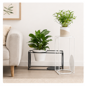 Geometric Metal Plant Stand Luxury Indoor Flower <b>Pot</b> <b>Holder</b> Modern Style Wrought Iron Shelving for Living Room and Garden Decor - Product Image 4