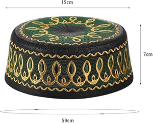 Casquette de prière musulmane la plus vendue en gros, personnalisable, imperméable, extensible, brodée, pour hommes, OEM - Product Image 3