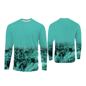 เสื้อตกปลาแบบมีฮู้ด UPF 50 แห้งเร็ว น้ำหนักเบา ระบายอากาศได้ดี สำหรับทุกเพศทุกวัย พร้อมโลโก้ด้านหน้า ผลิตโดยโรงงาน OEM ขายดีประจำปี 2026 เหมาะสำหรับกิจกรรมกลางแจ้ง - Product Image 6