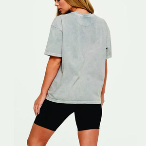 Camiseta de Mujer al por Mayor del Mejor Fabricante, Camiseta Oversize de Manga Corta, Camiseta Deportiva para Gimnasio, en Venta - Product Image 2