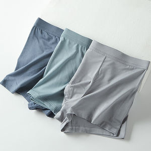 Ropa Interior Masculina de Spandex/Algodón, Tejido Liso, Transpirable, de Secado Rápido, Cómoda, Cintura Alta con Logotipo, para Adultos, ODM - Product Image 3