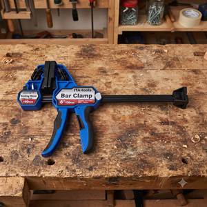Heavy Duty One-Hand Woodworking Bar <b>Clamps</b> Spreader T-Track MFT Steel DIY Customized OEM ODM Taiwan Supplier 160kg Holding Force - Product Image 1