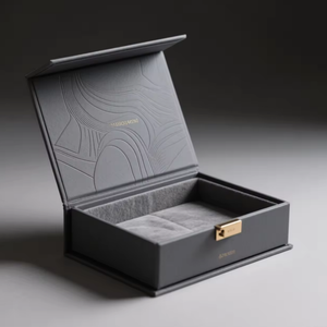 Boîte cadeau haut de gamme en papier artistique biodégradable et écologique pour crème visage et crème contour des yeux, emballage cosmétique avec fermeture magnétique - Product Image 5