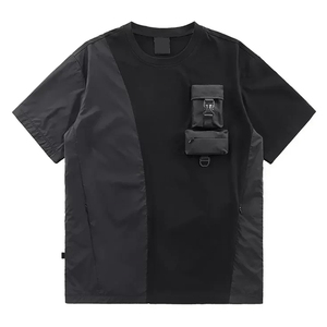 Trendy Custom Techwear T-Shirts Men's Streetwear Hip Hop Graphic <b>Tees</b> Breathable Oversized Tech Wear Tactical T-Shirt - Product Image 1