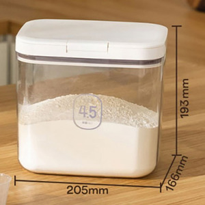 Kitchen storage <b>containers</b> Food Storage <b>Container</b> with <b>Lid</b> Transparent Dry Goods Bin for Rice - Product Image 3