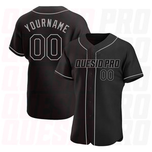 Camiseta de Béisbol Personalizada de Alta Calidad, Transpirable, de Poliéster, para Hombre, Adulto, Auténtica - Product Image 1