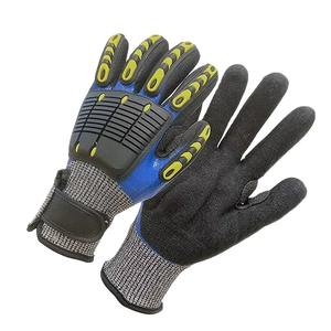Guantes de Seguridad de Cuero Resistentes al Aceite y al Gas, Antivibración, de Alto Impacto, con Logotipo Personalizado, para Mecánicos de Automóviles - Product Image 4