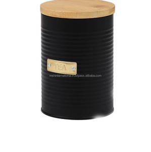 Lot de 3 boîtes de conserve pour thé café sucre pot de rangement de cuisine boîte en métal galvanisé avec couvercle étanche à l'air en acier inoxydable - Product Image 6