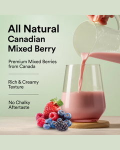 Proteína Vegetal Orgánica Vegana en Polvo, Sabor a Bayas Mixtas Canadienses, para la Recuperación Muscular, Baja en Azúcar, con Enzimas Digestivas y Superalimentos - Product Image 5