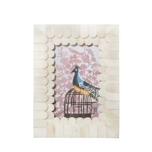 RR ENTERPRISES Cadre photo en bois de luxe fait main, écologique, avec incrustation d'os, pour décoration de table, Inde - Product Image 5