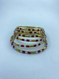 <b>Resin</b> Brass Bangles Wholesale Handmade Women's Ethnic Party Manufacturer Supplier Custom Plating - Product Image 4
