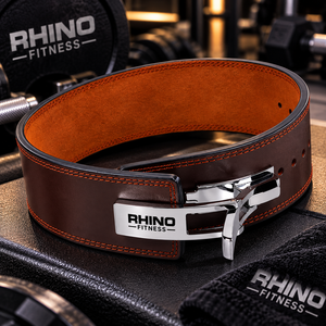 Ceinture de musculation réglable en néoprène RHINO FITNESS avec soutien lombaire professionnel et boucle métallique pour adultes - Product Image 2