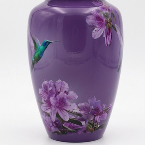 Heavy Duty Aluminum Cremation Urn - Metal Urn for Human Ashes Adult Size - Polished <b>Memorial</b> <b>Vase</b> with Screw Lid - Product Image 2