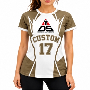 Camiseta Deportiva Personalizada para Mujer, Ropa de Equipo de Secado Rápido, Ajuste Atlético, Sublimación Personalizada, Calidad Premium - Product Image 1