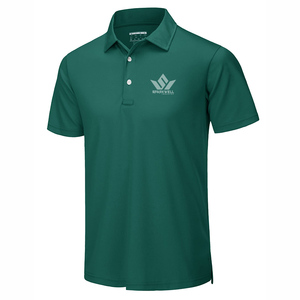 Camiseta de Manga Corta para Hombre, Color Verde Azulado Sólido, Algodón Jersey, Logotipo Frontal, ODM, Corte Regular Informal, Transpirable, para Uso Diario - Product Image 1