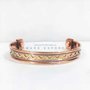 Pulsera de cobre magnética audaz y duradera Detalles trenzados para aliviar el dolor crónico Circulación y fortalecimiento - Product Image 6