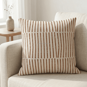 Housse de coussin 18x18 imprimée à la main, en coton indien, fabriquée artisanallement, décorative, pour canapé ou chaise, pliable, imprimée - Product Image 1