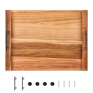 Tagliere in Legno di Acacia con Manici, Coprifornello per Fornelli a Gas/Elettrici, Accessori per Cucine di Camper e Roulotte - Product Image 1