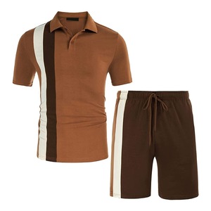 Conjunto de Pantalones Cortos para Hombre, Uso Diario, Algodón, Corte Regular, Invierno, Casual, Color Sólido, Ecológico, Manga Corta, Venta en Línea, Mejor Precio de Fábrica - Product Image 5