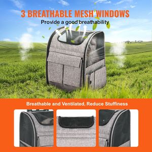 Grande Zaino Trasportino Morbido da 8 kg per Animali Domestici con Ruote Rimovibili, Trasportino da Viaggio XL per Gatti e Cani Compatibile con il Trasporto Aereo - Product Image 4