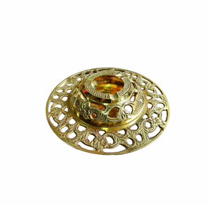 Cendrier de table rond classique en laiton, portable, décoratif, objet de collection, pour la décoration intérieure - Product Image 4