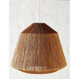 Lámpara Colgante de Yute Tejida a Mano, Ecológica, Estilo Boho, de Mimbre, para Techo, para Hogar y Restaurante, Precio de Fábrica - Product Image 4