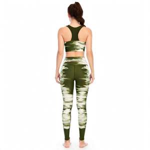 STAR SPEED Women's Solid 2Pcs <b>Gym</b> Fitness <b>Sets</b> Workout Scrunch Butt Open Back Sports Bra High Waist Leggings Seamless Yoga <b>Set</b> - Product Image 6