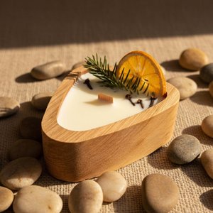 Support de bougie en bois de luxe fait main, bol à pâte en bois naturel, accessoire décoratif pour intérieurs modernes - Product Image 3