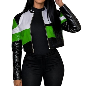 Women’s Lambskin Leather Crop <b>Jacket</b>, Genuine Leather Moto <b>Biker</b> <b>Jacket</b>, Riding Motorcycle Bomber <b>Jacket</b> - Product Image 1