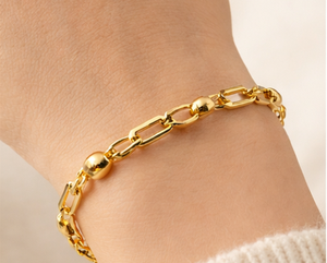 CLASSY TRENDS - Juego de Pulseras de Plata de Ley 925 Chapadas en Oro de 18K para Mujer, para Bodas, Eventos, Fiestas, Uso Diario en la Oficina, San Valentín - Product Image 2