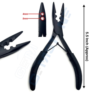 Professional Hair Extension Tool Kit with Micro <b>Bead</b> Closer & Opener Pliers Hair Extension <b>Beads</b> Thread Loop <b>Needle</b> Clips Razor - Product Image 3